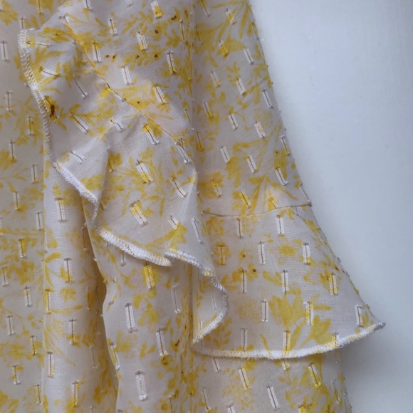 Ruffled Long-Sleeve Blouse sz S - Picture 3 of 5